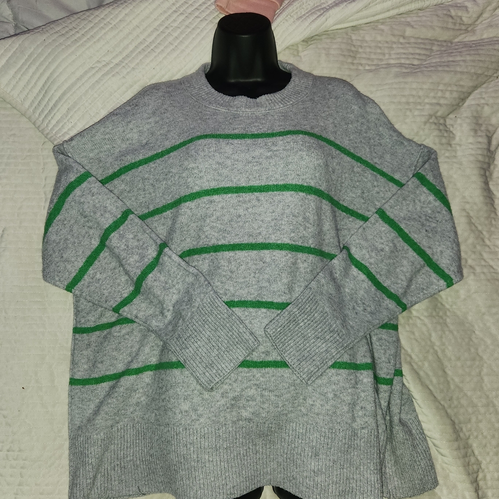 Aerie Heather Gray Oversized Crewneck Medium